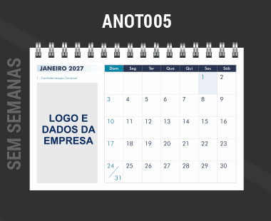 Calendário de Mesa Anotação Referência ANOT005