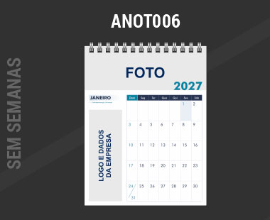 Calendário de Mesa Anotação Referência ANOT006