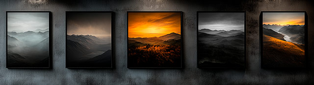 Quadros Fine Art em diferentes formatos