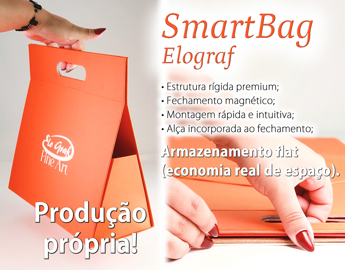 SmartBag Elograf com fechamento magnético para embalagens personalizadas